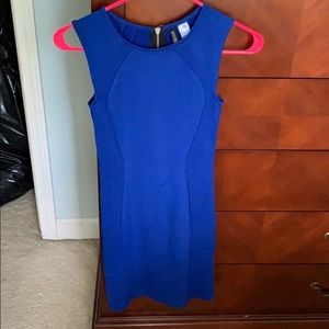 Royal blue body con dress